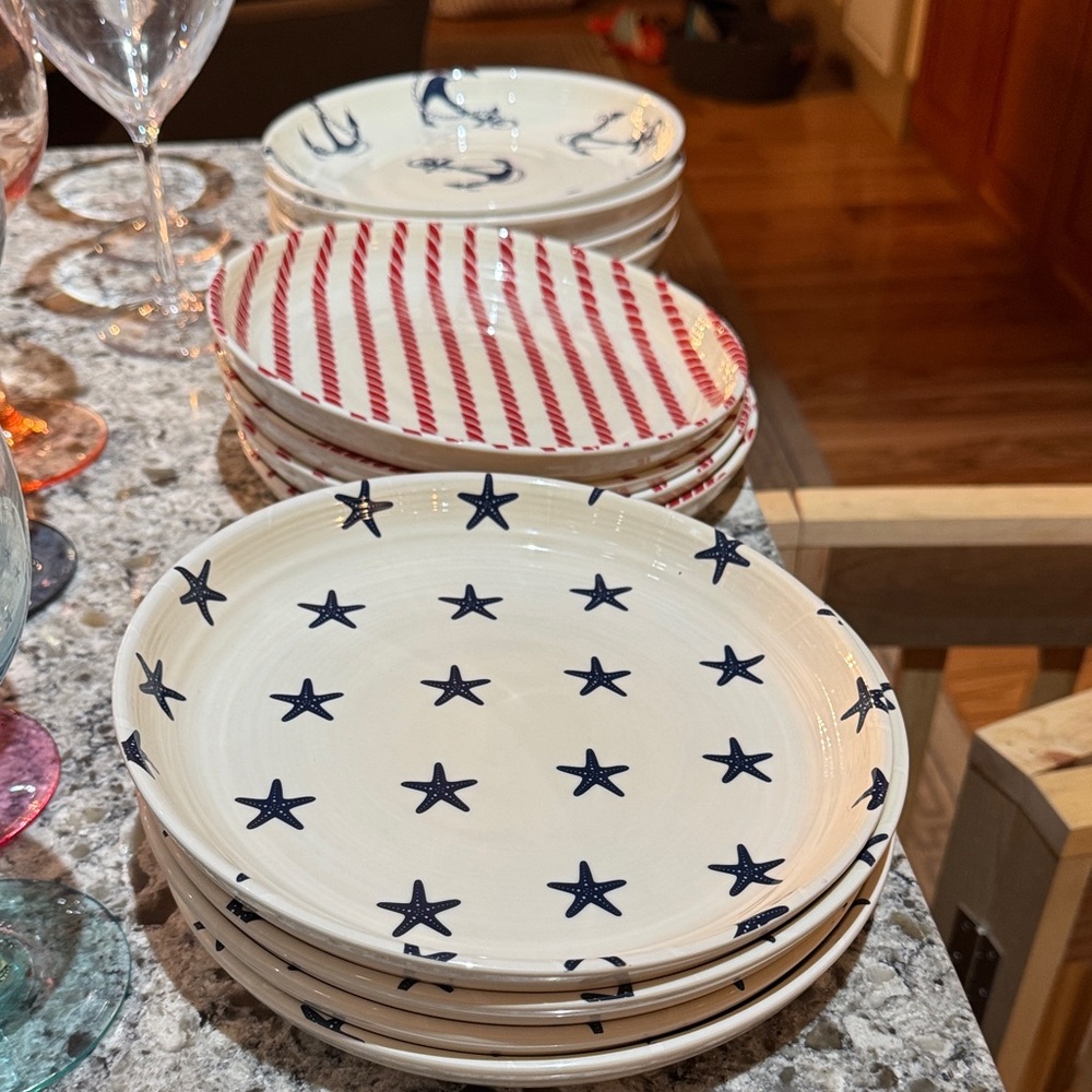 Nautical ⭐️ , stripes and anchors ⚓️ melamine